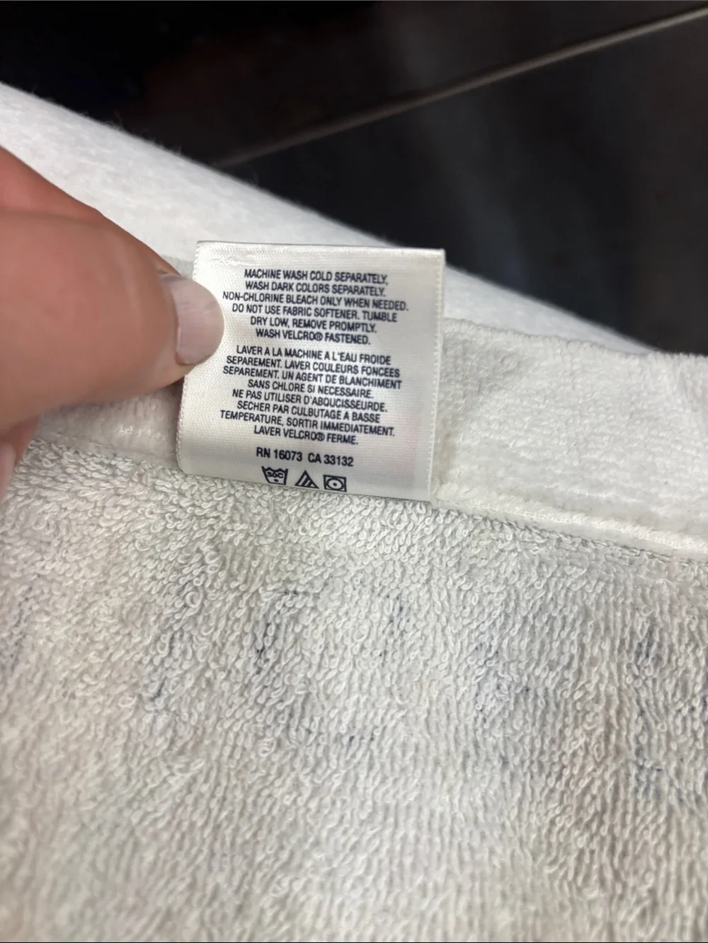 TOMMY HILFIGER Vintage Bath Pool Spa Body Velcro Towel Wrap Locker Room O/S